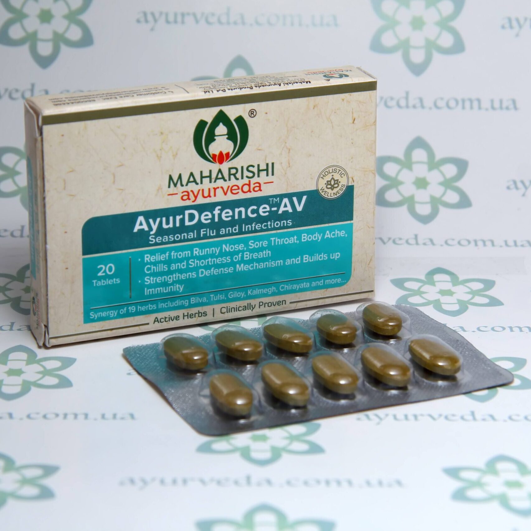 Ayur Defence Anti Virus Maharishi Ayurveda (Аюр Дефенс) 20 таб. 1