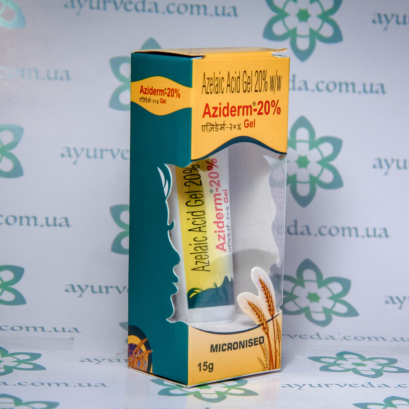 Aziderm Azelaik Acid Gel 20_ Micronised (Азідерм гель) 15 г. 2