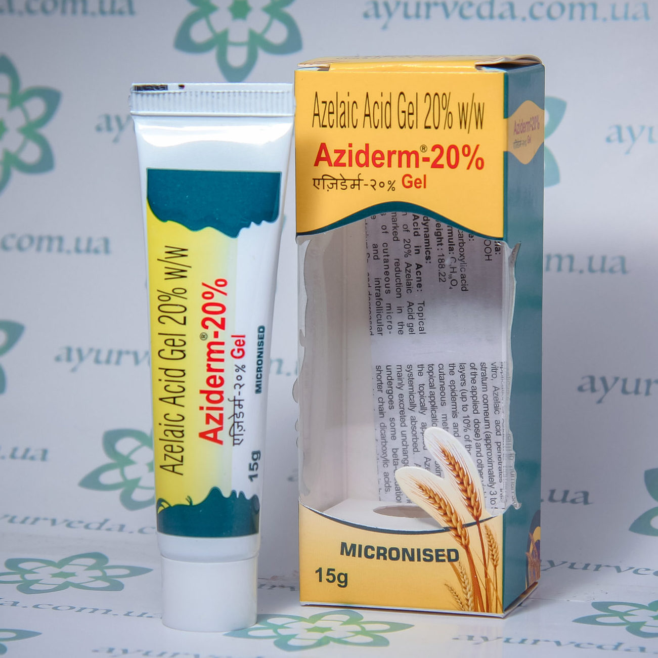 Aziderm Azelaik Acid Gel 20_ Micronised (Азідерм гель) 15 г. 4