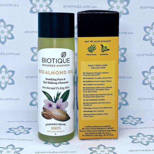 Biotique Bio Almond Oil (Био Миндальное Масло для снятия макияжа) 120 мл.