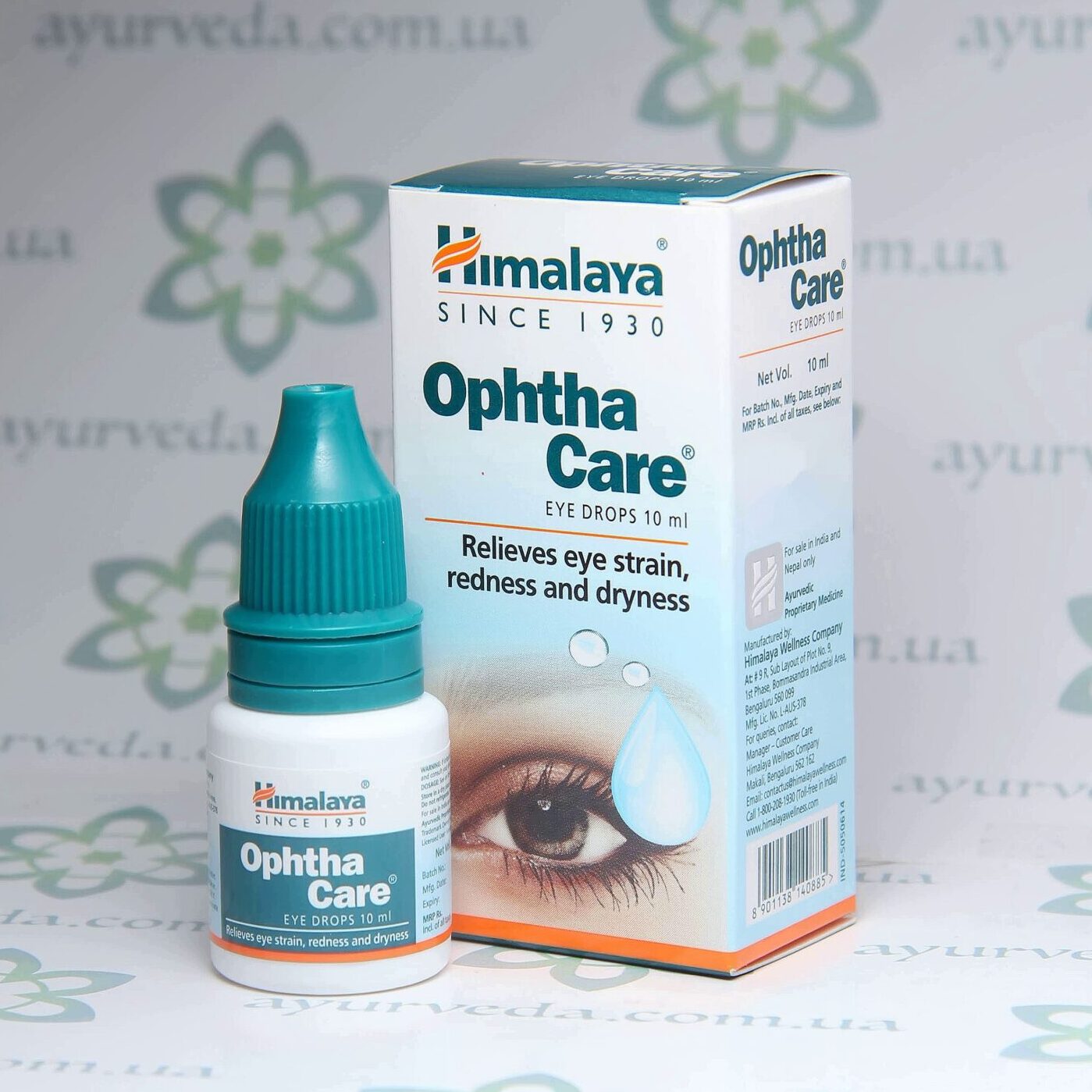 Ophtha Сare Eye Drops Himalaya (Глазные капли Опхта Кеа) 10 мл. 1