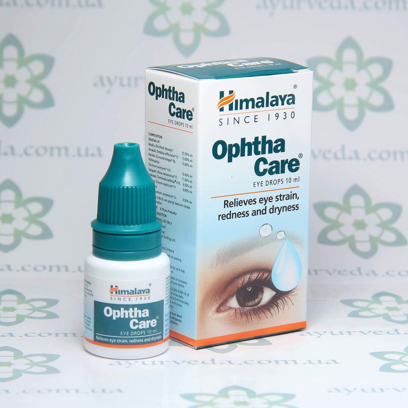 Ophtha Сare Eye Drops Himalaya (Глазные капли Опхта Кеа) 10 мл. 2