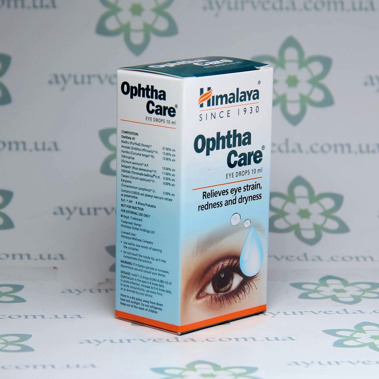 Ophtha Сare Eye Drops Himalaya (Глазные капли Опхта Кеа) 10 мл. 4