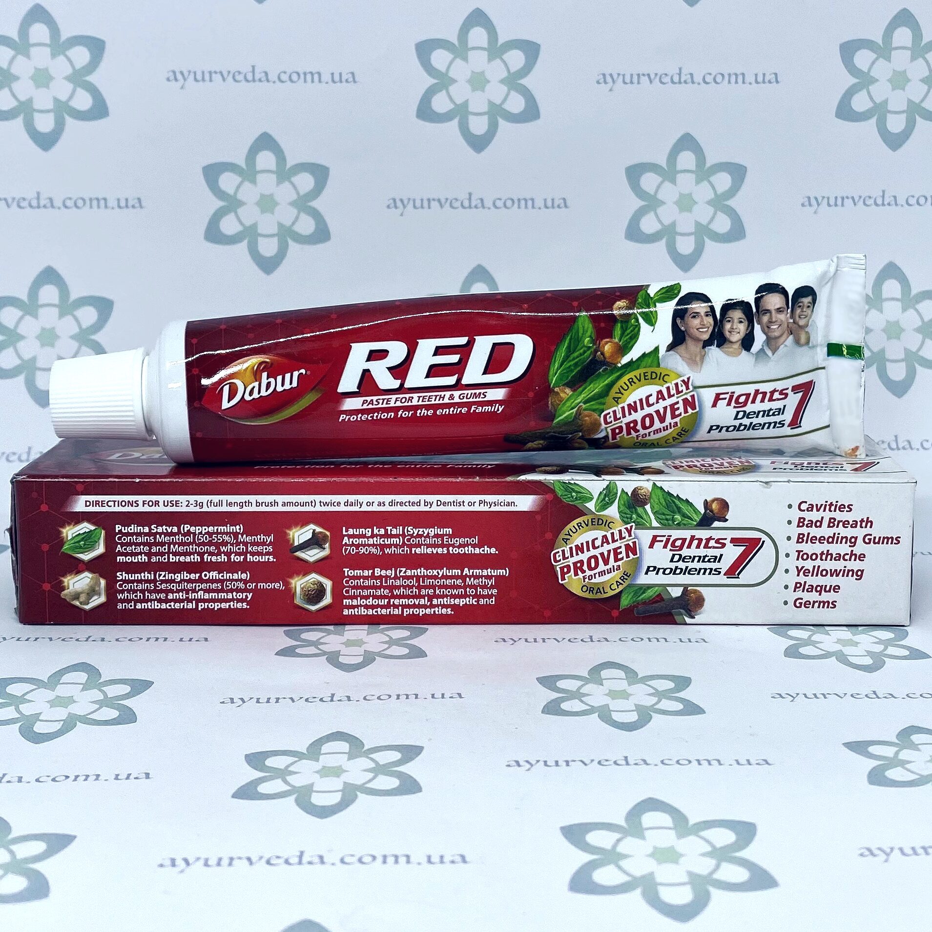 Red Paste for Teeth Dabur (Красная зубная паста) 100 гр.