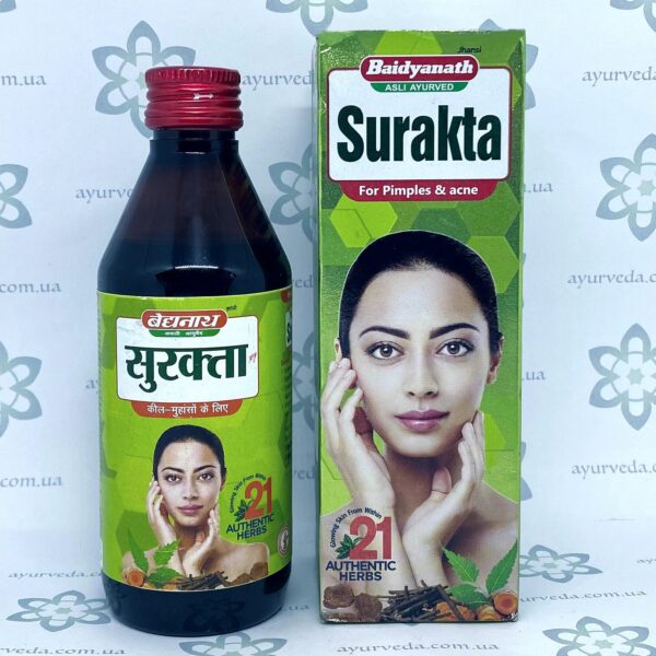 Surakta syrup Baidyanath (Сироп для очищения кожи Суракта) 200 мл.
