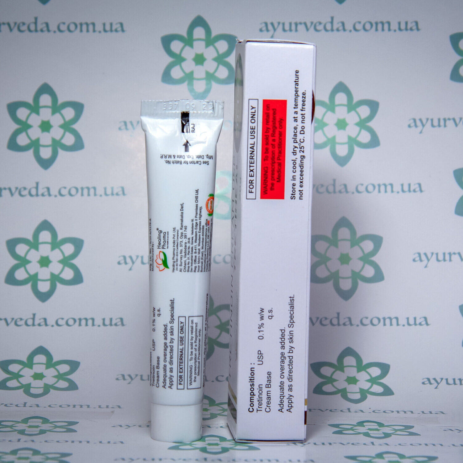 Tretinoin cream (Tretiheal) 0,1_ Healing Pharma (Крем Третіноін) 20 г. 3
